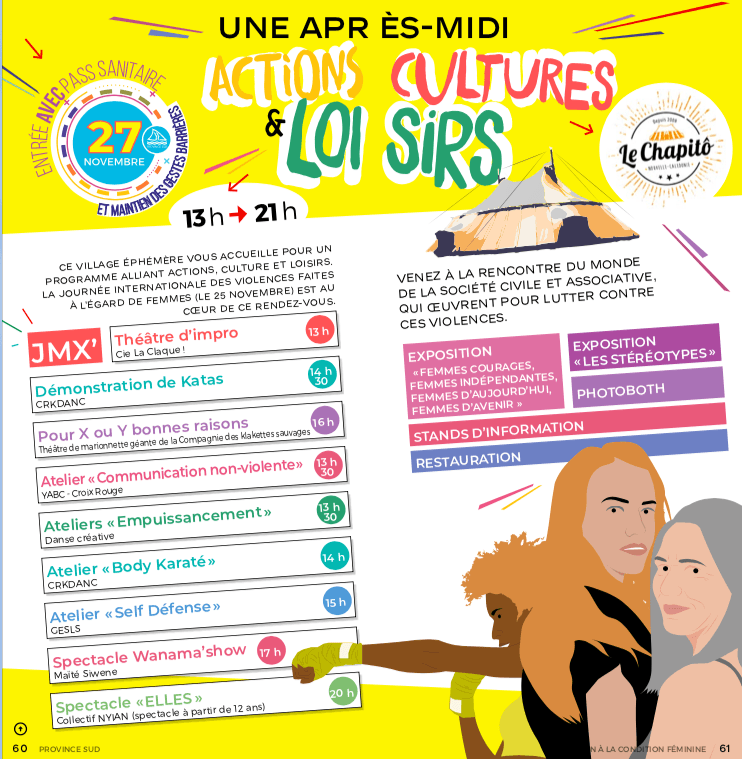 Actions contre les violences faites aux femmes ce samedi sous le Chapitô