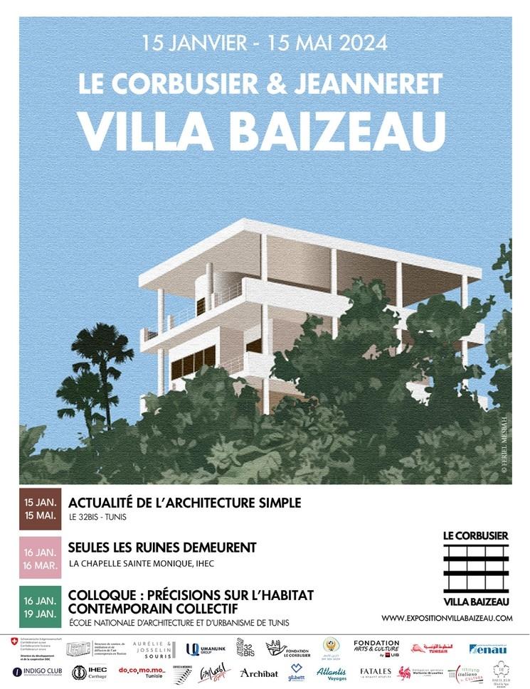 Affiche Projet Villa Baizeau- Le Corbusier
