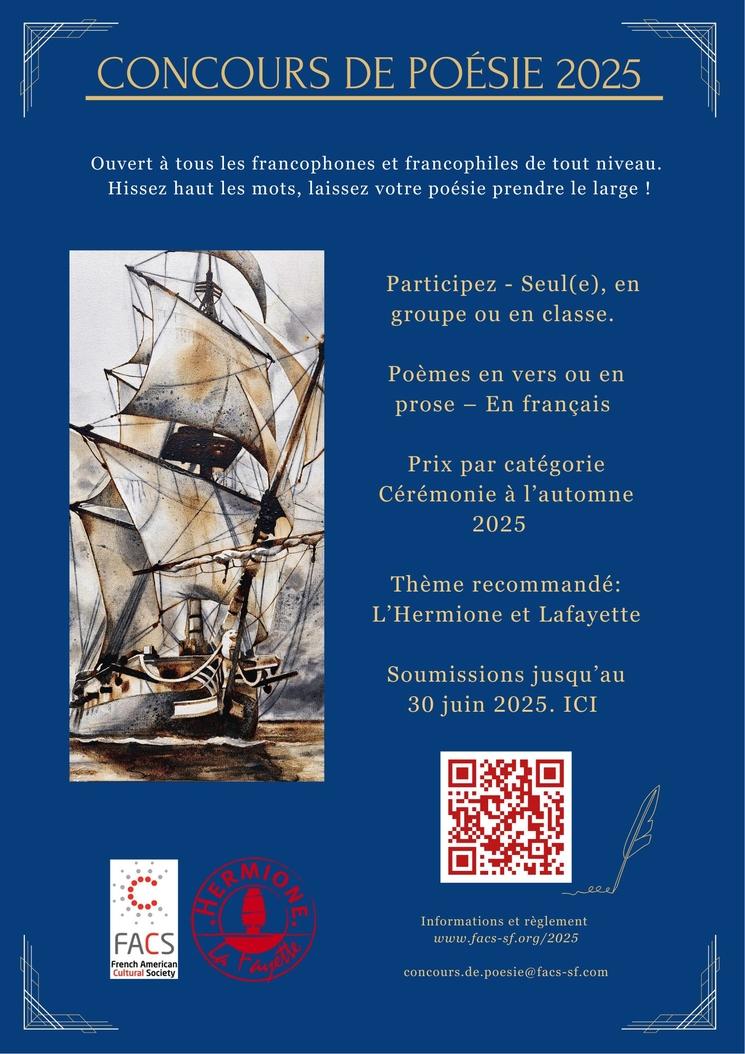 Affiche du concours de poésie 2025