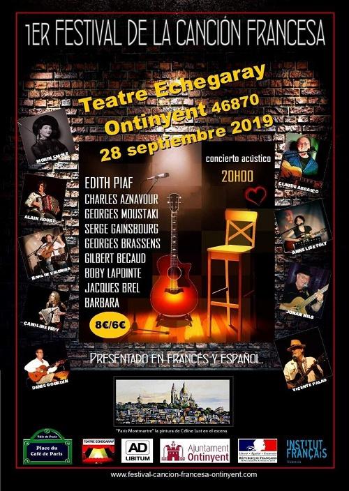 Affiche du festival de la chanson française