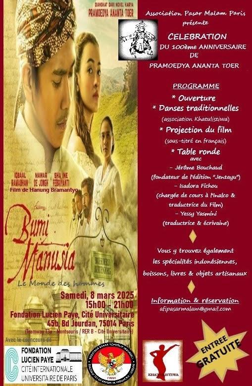 programme journee celebration pram par pasar malam paris