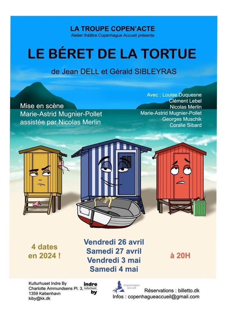 Affiche de la représentation de la troupe Copen'Acte à Copenhague