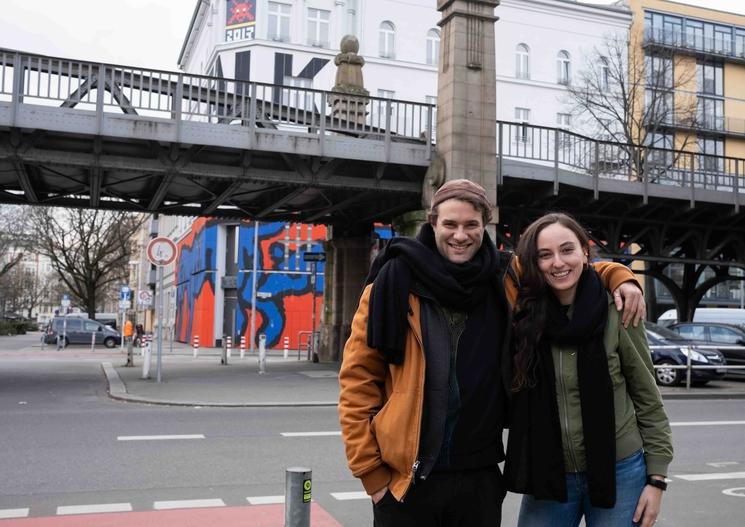 Alexandra et Remy à Berlin