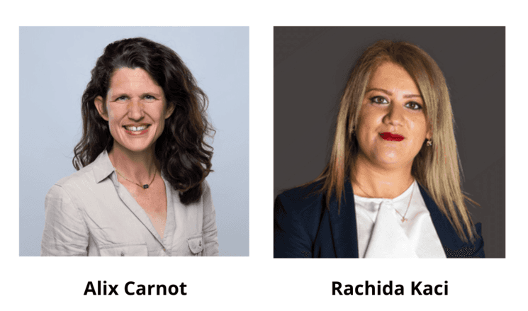 Alix Carnot, directrice associée Expat Communication et Rachida Kaci, directrice de la communication de la Caisse des Français de l’étranger.