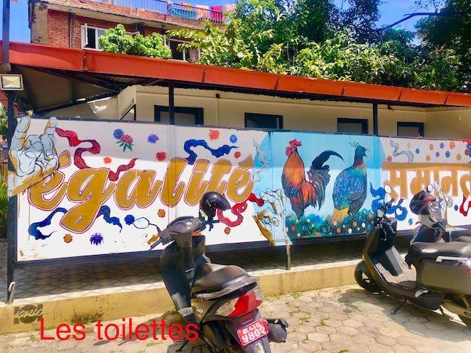 La fresque murale de l'AF de Katmandou