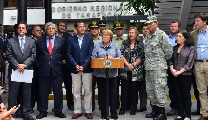 Allocution de Michelle Bachelet après le tremblement de terre