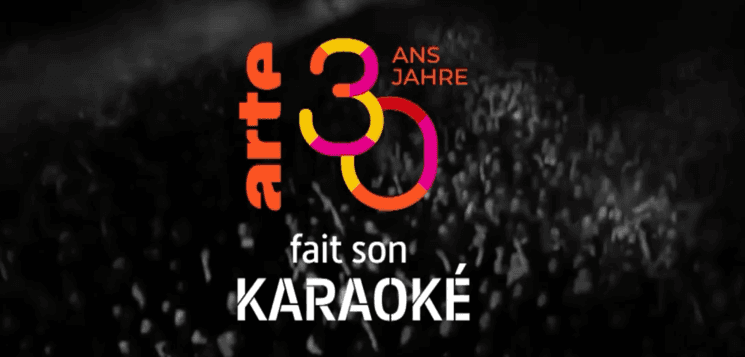 Illustration karaoké Arte pour les 30ans de la chaîne