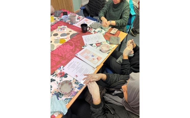 Atelier gommage des mains