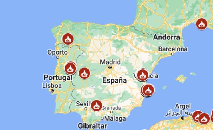 Incendies Espagne