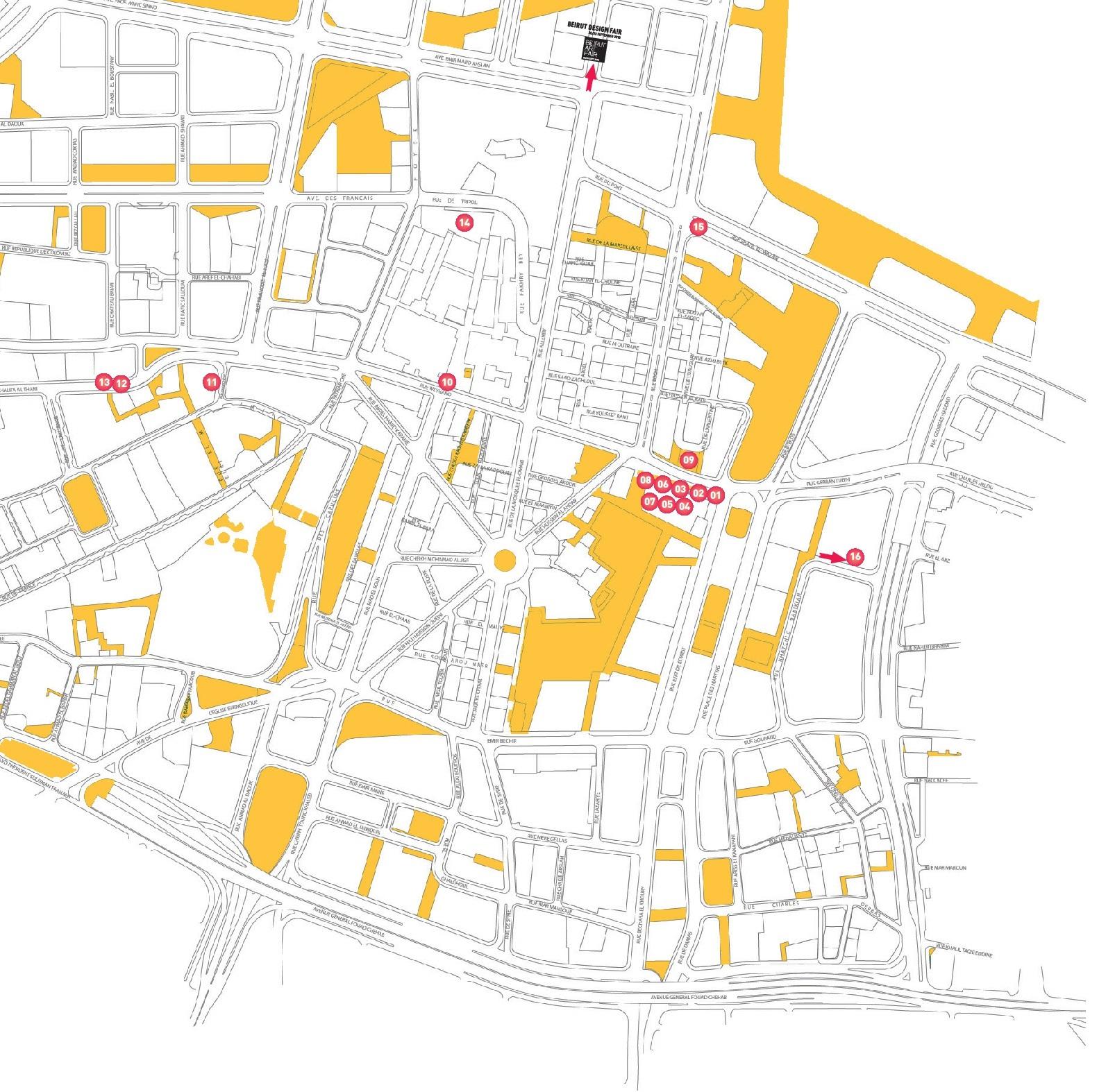 BEIRUT ART WEEK MAP2018 ONLY
