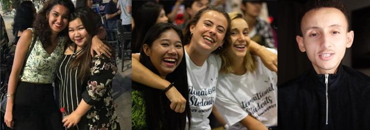 Etudiants francais de Binus University en Indonesie