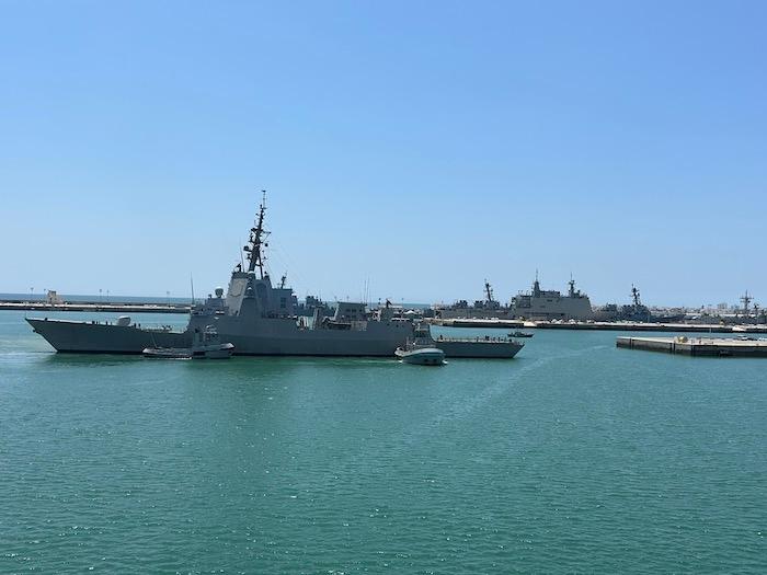Destroyers américains sur la base de Rota
