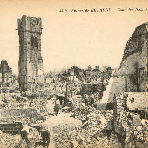 Bethune détruite après la 1ere guerre mondiale
