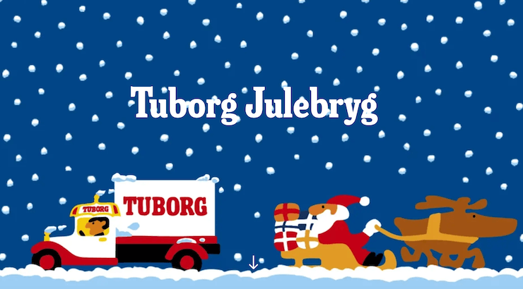 Bière de Noël Tuborg à Copenhague tradition de fin d'année