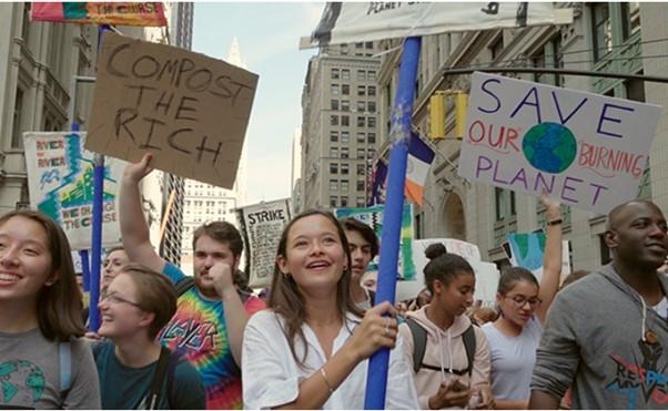 personnes qui manifestent
