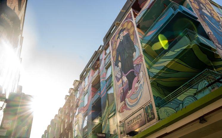 Bloom's Hotel, Wall Art, Temple Bar, Dublin City