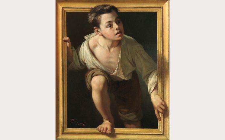 Pere Borr ell del Caso, Fuyant la critique, 1874, Huile sur toile, Banco de España Collection Madrid