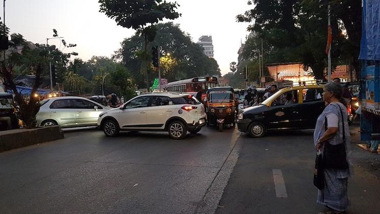 Embouteillages quartier Versova Mumbai
