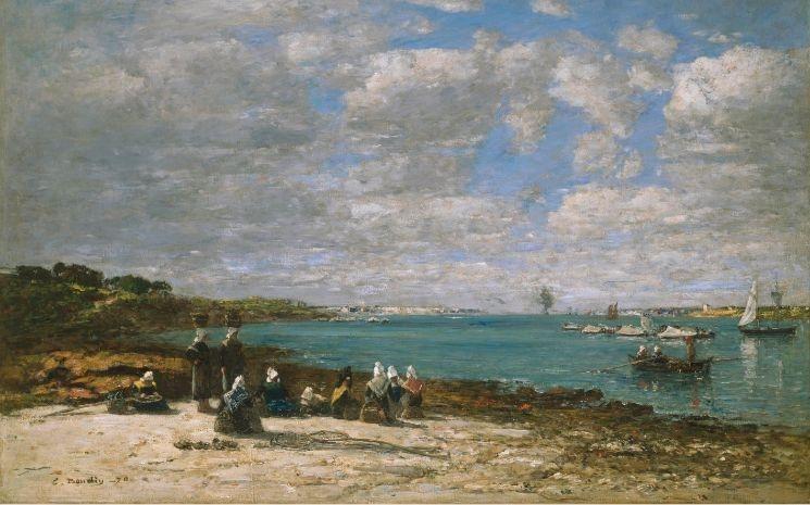 Claude Monet, La plage de Sainte Adresse, 1867, Huile sur toile, The Art Institute of Chicago, Mr. and Mrs. Lewis Larned Coburn Memorial Collection, 1933.439