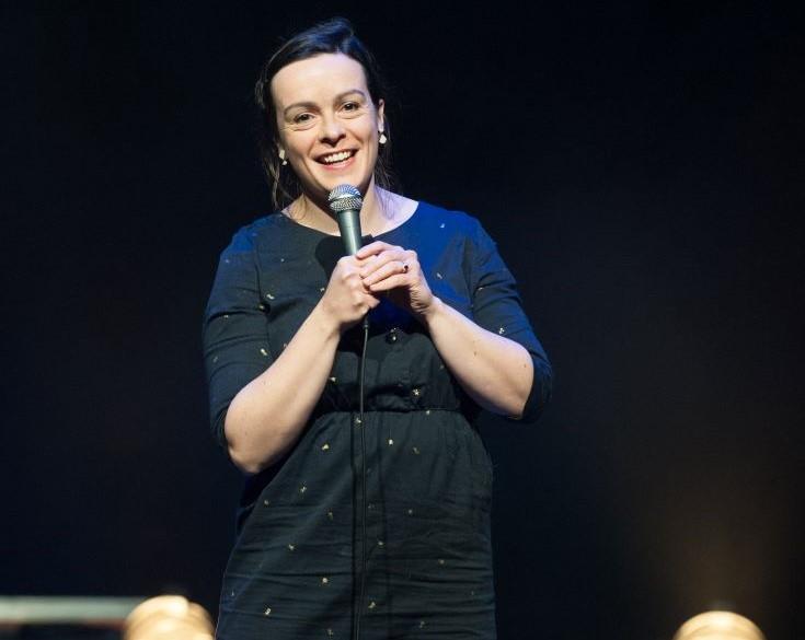 Cécile Moroni lors d'un spectacle