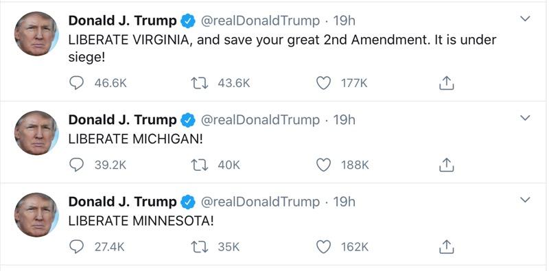 Donald Trump confinement