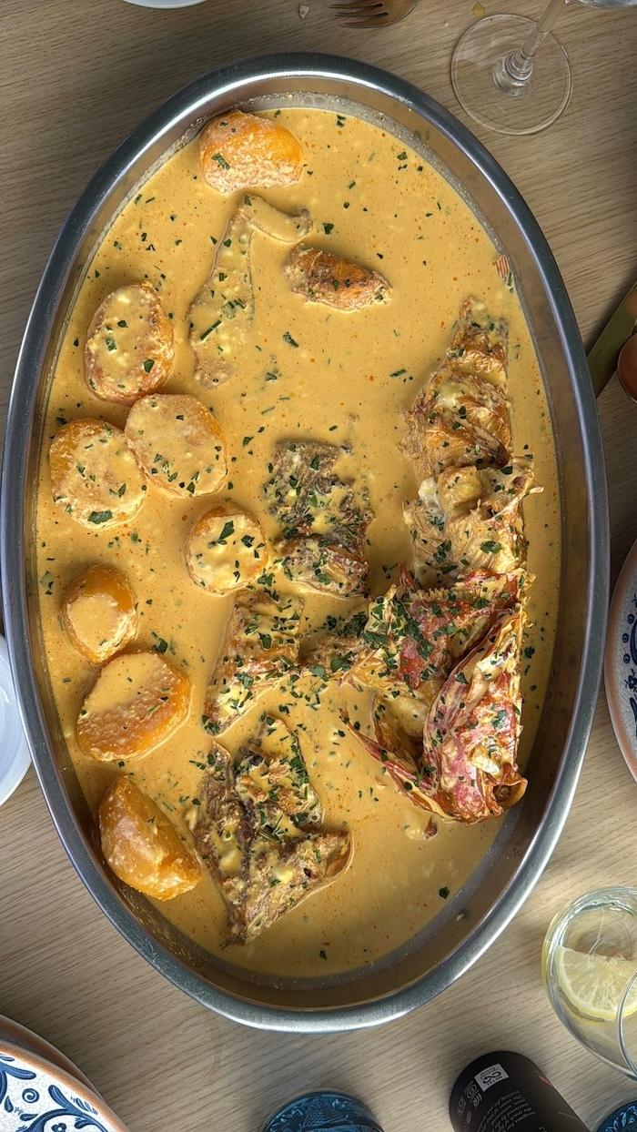 Caldereta de pescado, sorte de bouillabaisse, plat typique de l'ile deTabarca