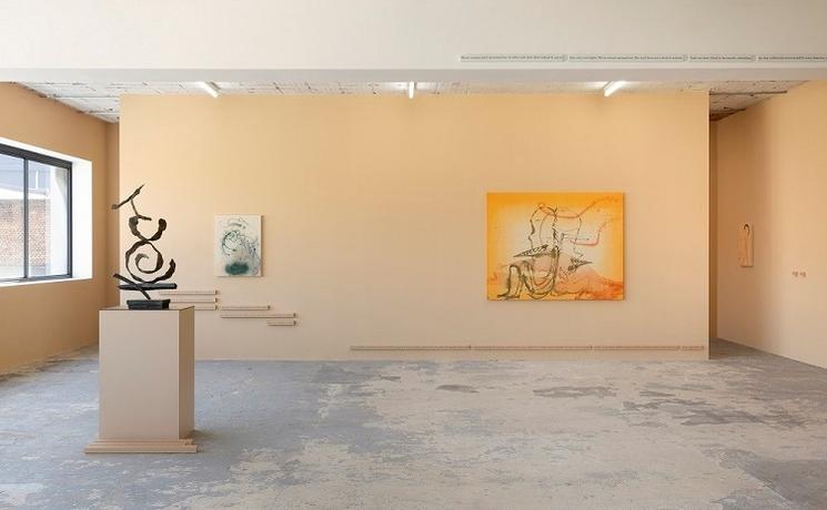 exposition tableau et sculpture