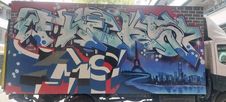 Camion peint pour HK walls, édition 2026