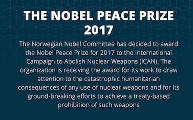 ICAN Prix Nobel de la Paix 2017