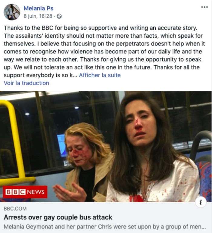 agression lesbiennes Londres Camden