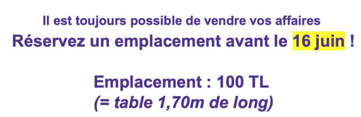 vide grenier union française istanbul