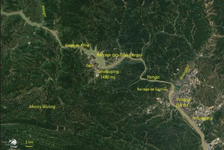 Le barrage des Trois Gorges sur le Yangzi Jiang