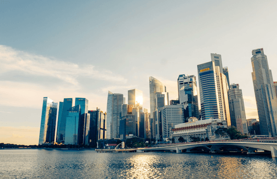 Singapour coucher de soleil