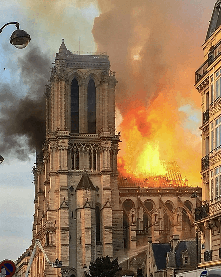 Notre-Dame en feu