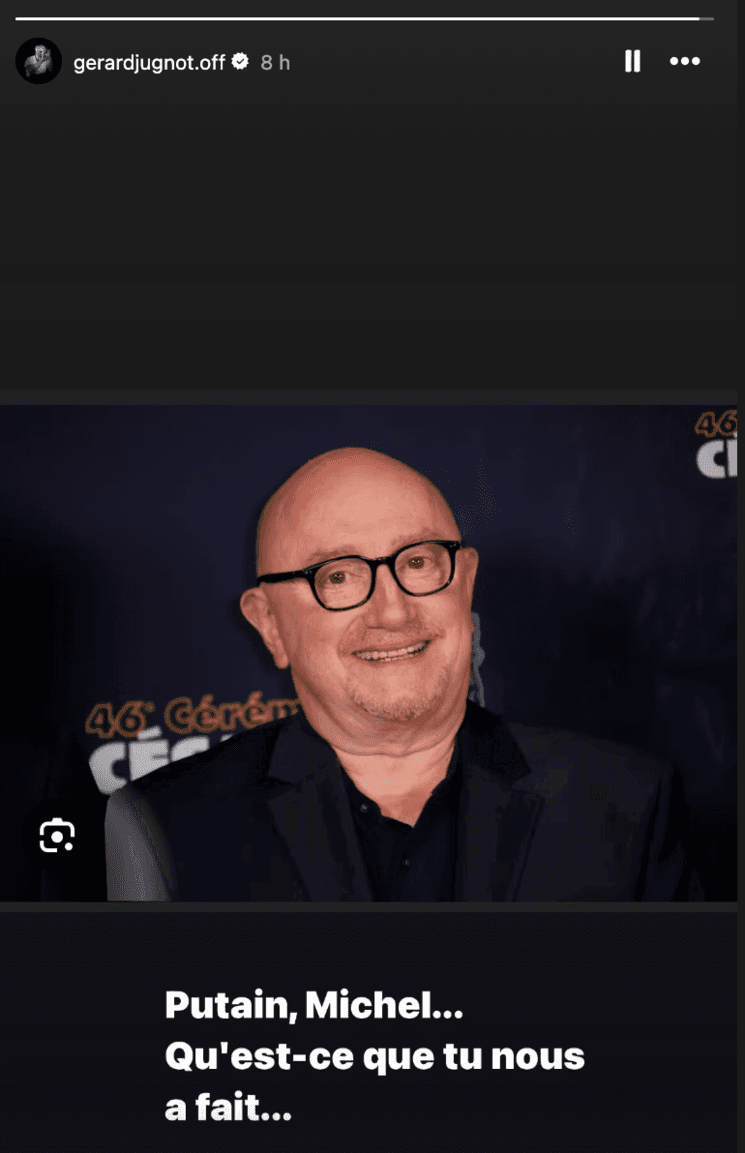 réaction de Gérard Jugnot à la mort de Michel Blanc