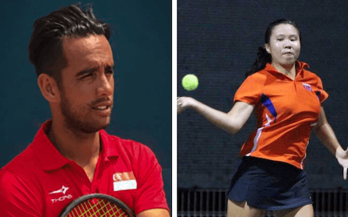 joueurs de tennis à Singapour