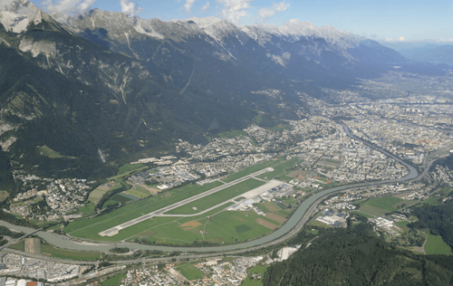 L'aéroport d'Innsbruck en Autriche