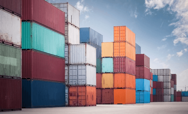 conteneurs dans le port de Singapour
