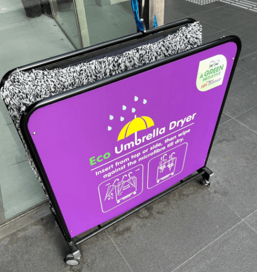 un séchage de parapluie