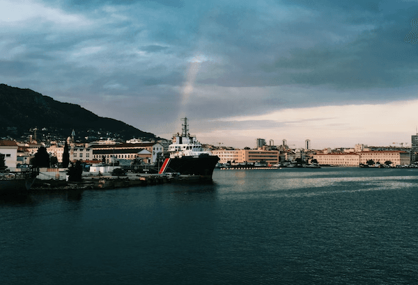 port de Toulon en France