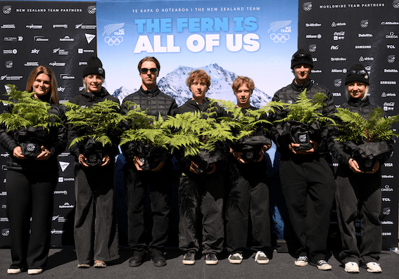 Une partie de l'equipe NZ aux JO hiver 2026