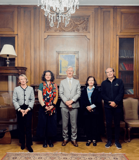 « © 2026 Consulat de France » De gauche à droite : Marie-Aude DE SAINT CHARLES, Catherine BLANCHE, Cyrille ROGEAU, Marie Christine HARITÇALDE, Joël BEROUD