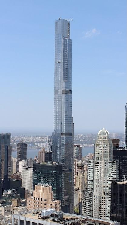 Central Park Tower le 2e immeuble le plus haut de New York