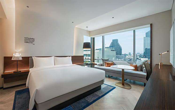 Vue chambre hotel Le Méridien Bangkok