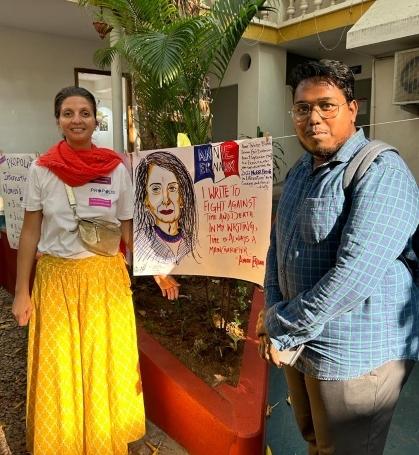 Charlotte Cotton à l'Alliance française de Pondichéry