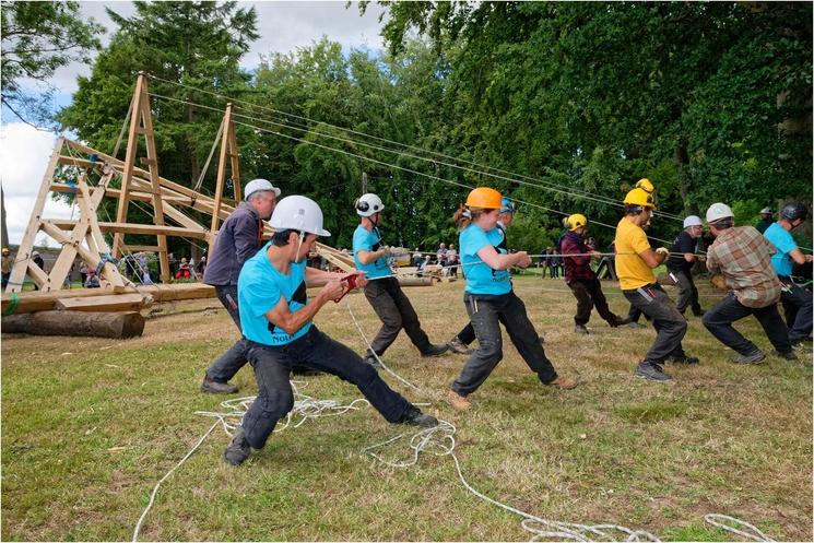 Photo d'un chantier de Charpentiers sans frontières