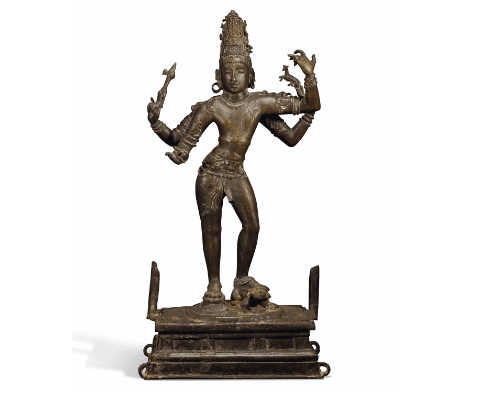 Figure en bronze de Shiva Tripuravijaya. Image : Christie's