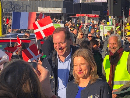 Chritian Prudhomme et Sophie Haerstorp à Copenhague
