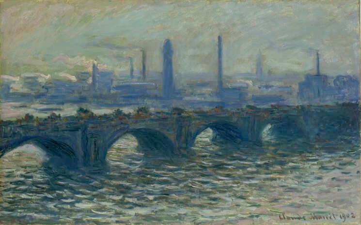 Peinture de Claude Monet du pont Waterloo