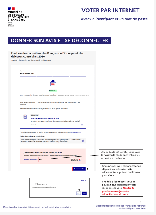 Election des conseillers des Français à l'Étranger : comment voter par internet 6